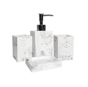 Juego de baño de resina personalizado con estilo, jabonera para el hogar del hotel, los colores personalizados más vendidos, tamaño personalizado, nuevos estilos, calidad superior - Product Image 4