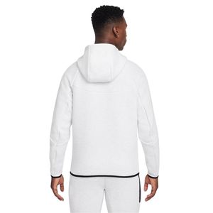 Veste à capuche zippée intégrale en polaire technique pour homme, gris chiné, légère, chaude, vêtements de sport d'entraînement, vêtements de sport haut de gamme - Product Image 6