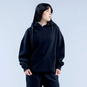 High Quality <b>Womens</b> Hoodie <b>Tracksuit</b> Set Oversized Pullover Hoodies Sweatshirts Cotton Custom Logo Plus Size Wholesale - Product Image 3