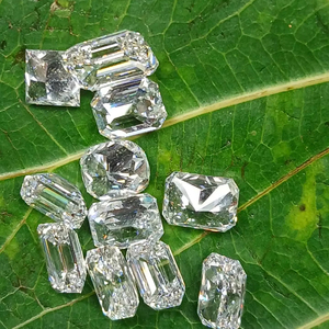 Diamant de laboratoire de taille émeraude, taille coussin, pureté D/VVS, clarté E/VS, en vrac, pour bague, boucles d'oreilles, bijoux - Product Image 2