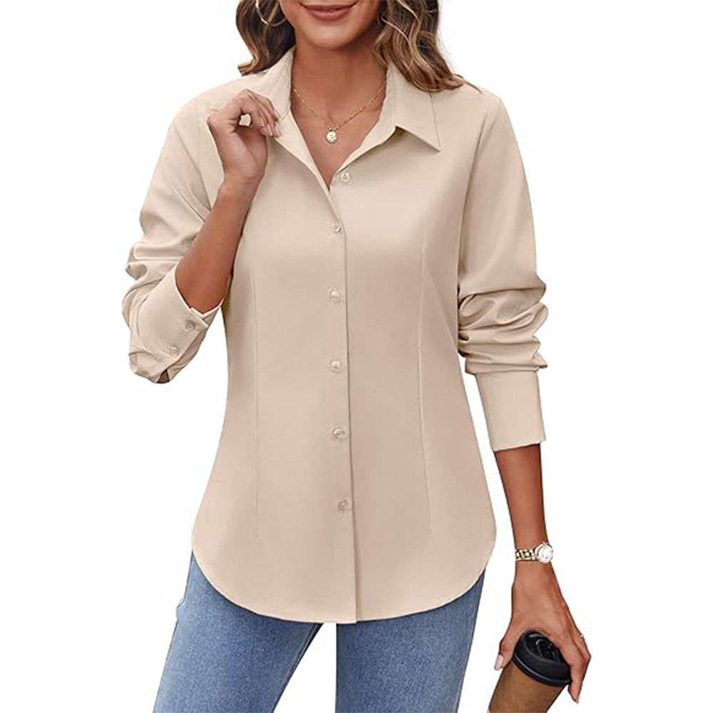 Dress Shirts For Curvy Ladies Ladies Classic Office Shirts Elegant