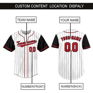 Latest Design 2026 Baseball Jersey Wholesale Blank Fashion 100% Polyester Unisex Four-Way Stretch Breathable All Seasons Low - Product Image 5
