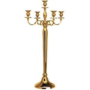 Nouvel arrivage Chandelier à 5 bras en aluminium et métal de haute qualité Bougeoir personnalisé de grande taille Artisanat Décoration de table de mariage - Product Image 4