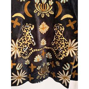 Veste en cuir à imprimé animal, patchwork de velours réversible avec logo personnalisé, style bomber, vêtement d'extérieur printemps/automne - Product Image 4