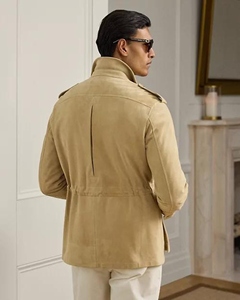 Chaqueta de Motociclista Unisex de Lona, Material Suave Premium, Ecológica, Impermeable, Estilo Vintage, Ropa de Invierno, Estilo Urbano con Borlas, Piel de Vaca - Product Image 3