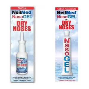 สเปรย์นีลเมด นาโซเจล 30 มล. และหลอดนาโซเจล 28 กรัม (1 ออนซ์) เจลเพิ่มความชุ่มชื้นในจมูกสำหรับจมูกแห้ง บรรเทาอาการไซนัส และดูแลทุกวัน - Product Image 1