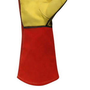 Venta al por mayor de guantes de soldadura por encargo guantes de trabajo de invierno con cuero de vaca dividida - Product Image 5