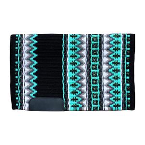 Western Navajo Show Pad Hand Woven Wool Saddle <b>Blanket</b> Traditional Tribal Design High Quality All-Season Equestrian Riding - Product Image 1