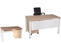 Comptoir de bureau avec étagères/comptoir de bureau avec gestion des câbles Comptoir de bureau réglable en hauteur/comptoir de bureau pour la réception de l'école