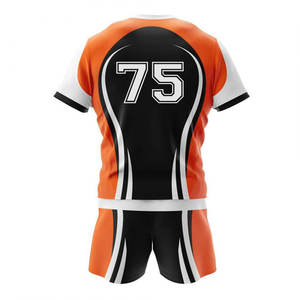 Vente en gros Ensemble de vêtements de sport de rugby football confortables personnalisés Vêtements respirants avec nom d'équipe sublimé pour les équipes fabriquées - Product Image 4