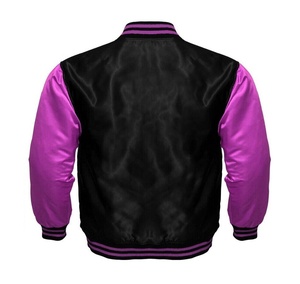 Logotipo personalizado de estilo de moda universitaria para chaqueta universitaria de béisbol de lana de talla grande transpirable para hombre con soporte frontal DDP envío - Product Image 3