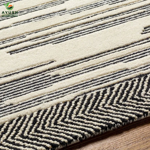 Tapis en laine d'intérieur élégants et modernes, tapis en laine faits à la main pour le salon, la chambre à coucher - Product Image 2