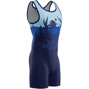 Combinaison de lutte personnalisée de haute qualité, sublimation, combinaison de lutte pour hommes, design personnalisé, service OEM, combinaisons de lutte - Product Image 1