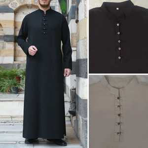 Jubba pour hommes, vente chaude, thobe musulman personnalisé de qualité supérieure, vêtements pour hommes, thobe respirant, manches longues, thobe saoudien, thobe arabe, thobe de Dubaï - Product Image 1