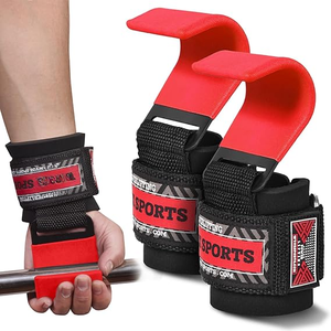 Gancho pesado de levantamiento de pesas de calidad superior Logotipo personalizado Correas de elevación resistentes Correas de levantamiento muerto para unisex - Product Image 3