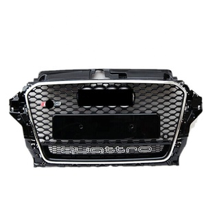 <span class=keywords><strong>Calandre</strong></span> de style RS3 pour <span class=keywords><strong>Audi</strong></span> <span class=keywords><strong>A3</strong></span> 8V mise à niveau vers RS3 grille de pare-chocs en nid d'abeille 2014 <span class=keywords><strong>2015</strong></span> 2016 facelift noir brillant - Product Image 2