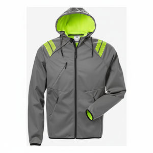 Prix d'usine, prix de gros, OEM ODM, veste softshell pour homme, logo personnalisé, veste softshell coupe-vent à capuche pour l'extérieur - Product Image 3