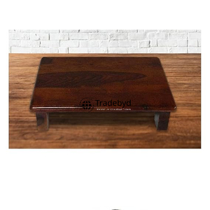 Tradebyd elegante soporte de madera Chowki Premium Puja para rituales Mandir y decoraciones de festivales - Product Image 2