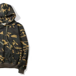 Sudadera con Capucha Personalizada Unisex de Invierno, Estilo Hip Hop, con Estampado de Camuflaje, Bordado y Sublimación, Etiqueta Privada - Product Image 3