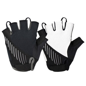 Gants de cyclisme unisexes demi-doigts Khirad Sports en cuir/maille/néoprène, couleurs personnalisables, respirants, anti-transpiration – Vente chaude - Product Image 2