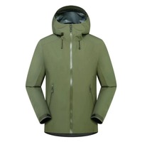 Veste softshell d'hiver pour homme, coupe-vent, imperméable 10 000 mm, à capuche, pour le ski, le camping, la randonnée et les activités de plein air