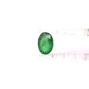 Émeraude naturelle zambienne taille coussin 2,75 carats, qualité AAA, pierre précieuse en vrac, forme fantaisie poire ovale, hauteur 8 mm, traitée thermiquement, ambre de 1 mm - Product Image 2