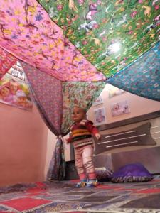 Heavy Cotton Multi-Print Boho <b>Bed</b> Canopy Curtains <b>Vintage</b> Indian Home Decor for Outdoor All-Season Use King Queen Sizes Babies' - Product Image 3