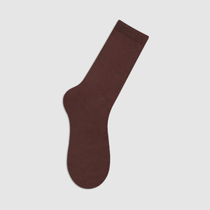 Chaussettes mi-mollet en coton pour femmes, respirantes, tricotées, chaussettes habillées, design classique haut de gamme, couleur unie, confortables, style coréen - Product Image 6