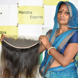 ผมแท้ธรรมชาติ 100%  จัดเรียงเกล็ดผมอย่างดี สีธรรมชาติ  13*4  แบบตรง  แบบลอนลึก  ผมอินเดียแท้จากวัด  ไม่ผ่านการแปรรูป - Product Image 3