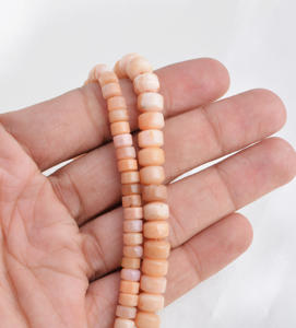 Collar de Piedras Preciosas de Ópalo Rosa Natural, Cuentas Lisas de Fantasía, para la Elaboración de Joyería Fina - Product Image 4