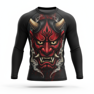 Venta caliente directa de fábrica personalizada Spandex y tela de poliéster de manga larga impresa Rash Guard para hombres - Product Image 6
