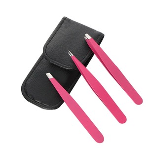 Pinzas para Cejas de Acero Inoxidable de Alta Calidad de Marca Privada OEM, Forma Clásica Personalizada para Extensiones de Cejas - Product Image 1