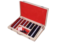 UN NOUVEAU ENSEMBLE DE LENTILLES D'ESSAI OPTIQUE 266 PCS AVEC CADRE KIT D'OPTOMÉTRIE JANTE EN PLASTIQUE ROUGE NOIR ....