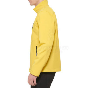 Veste d'hiver softshell pour homme, fabriquée au Pakistan, écologique, respirante, de haute qualité, avec col montant, logo sur le devant, manches longues - Product Image 4