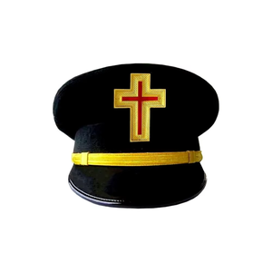 Qualité supérieure Meilleur fournisseur en gros OEM Conception personnalisée Haute qualité Premium Custom Bespoke Masonic Fatigue Caps - Product Image 4