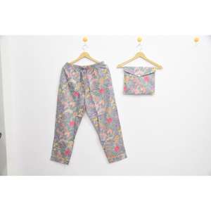 Conjunto de Pijama de Algodón para Mujer, Precio de Mayoreo Premium, Diseño Bohemio, Ropa de Dormir Cómoda para Mujer - Product Image 3