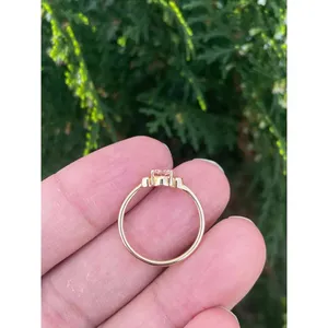 14K Gold Natural Morganite Oval Cut <b>Ring</b> Handmade Luxury Fine Jewelry Wholesale Supplier - Product Image 6