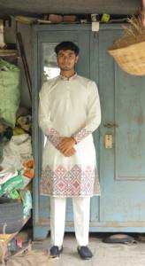 Kurta de designer jacquard Heritage Weave - Product Image 5