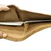 Dompet Pendek Kulit Asli Berkualitas Terbaik dengan Perlindungan RFID untuk Penggunaan Sehari-hari, Tempat Kartu Kredit dan Debit Kasual untuk Pria