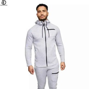 Survêtements de jogging en polaire technique pour hommes, survêtement personnalisé en polaire chaud pour l'hiver, coupe ajustée - Product Image 4