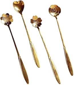 Cuillère à thé en laiton artisanale rustique pour cuisine de ferme finition antique cuillère à thé en laiton faite à la main avec design pour la décoration intérieure - Product Image 2