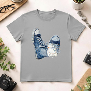 T-Shirt Unisex 100% Cotone 210GSM, Abbigliamento Casual, Maglietta Personalizzata con Stampa Serigrafica di Rose, Taglia 2XL, Disponibile in Versione Compressa DTG - Product Image 1