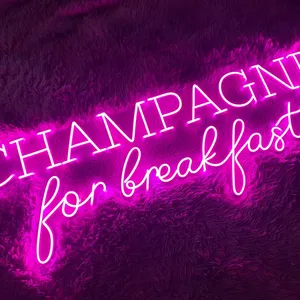 Шампанское светодиодная неоновая вывеска: Празднование в стиле со сверкающим сиянием и роскошной элегантностью-идеально подходит для баров, ресторанов