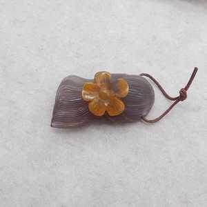 Pendentif en agate Drusy naturelle sculptée à la main à la main perle de pierres précieuses uniques pour la conception de bijoux cadeau en pierre élégante - Product Image 1