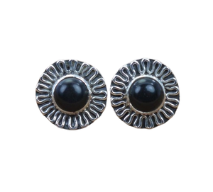 <b>Black</b> Onyx Gemstone Jewelry <b>For</b> <b>Women</b> Silver Boho Style Stud <b>Earrings</b> Jewelry 925 Sterling Silver Trending Handmade <b>Earrings</b> - Product Image 1