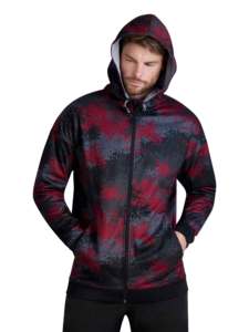 2024 Otoño Invierno hombres/mujeres sublimación Sudadera con capucha tela de punto de alta calidad cremallera completa de talla grande ropa suministro al por mayor - Product Image 1