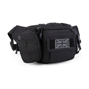 Riñonera Delta - Negra, compartimento principal grande con cremallera, bolsillo lateral extraíble con cremallera, bolsillo lateral, Camuflaje Personalizado - Product Image 1