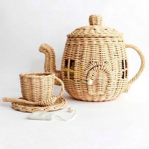 CASA DE MUÑECAS DE MIMBRE "CASA DE TETERA" HECHA EN VIETNAM 2022 ESTILO LINDO PARA NIÑOS - Product Image 3