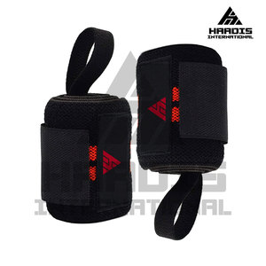 Poignets robustes de haute qualité en coton élastique personnaliser les poignets d'entraînement Cross Fit - Product Image 2