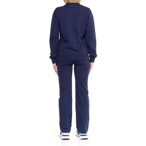High Printed Color sólido 100% algodón transpirable Zip Sweatsuit Set mujeres Stand Front Heavyweight Winter Sporty Hoodie Jogger - Product Image 4